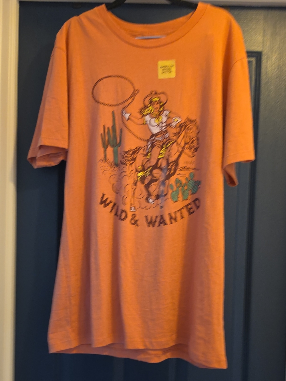 Ariat Women's Large Pink Western 'Wild & Wanted' Graphic Tee